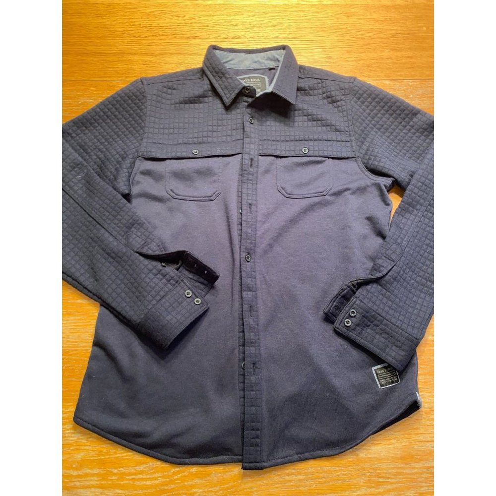 Brave Soul Navy Blue Button Down-L